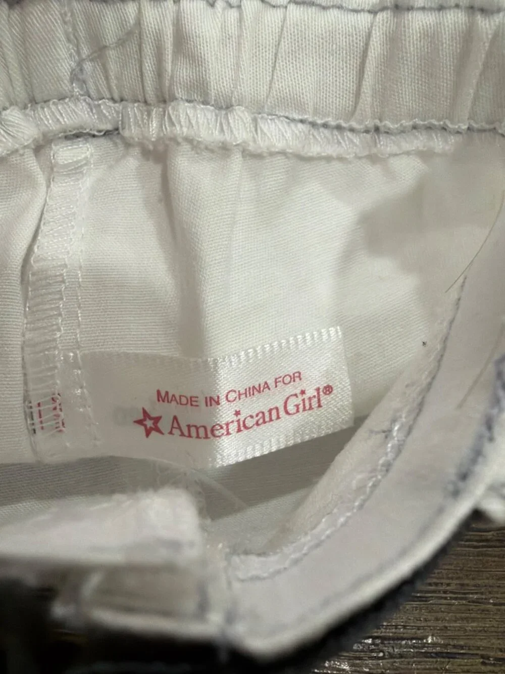 American Girl Doll Sport RidingOutfit Polo Shirt & White Pants With Belt Set